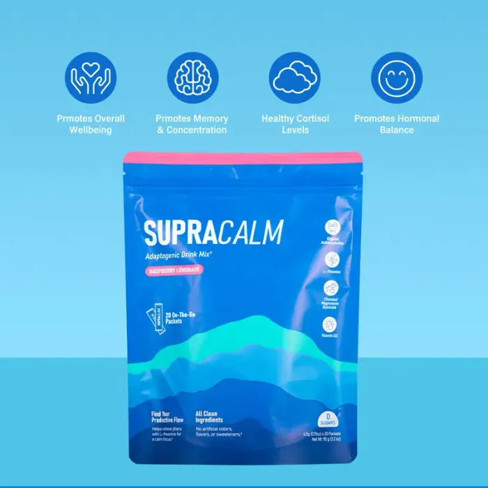 SupraCalm| Powdered Drink (Apoyo al cortisol, alivio estrés y ansiedad) | 20 PAQ