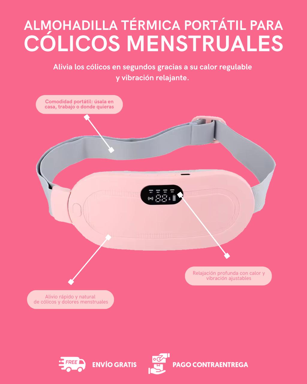 Almohadilla térmica portatil para los dolores menstruales