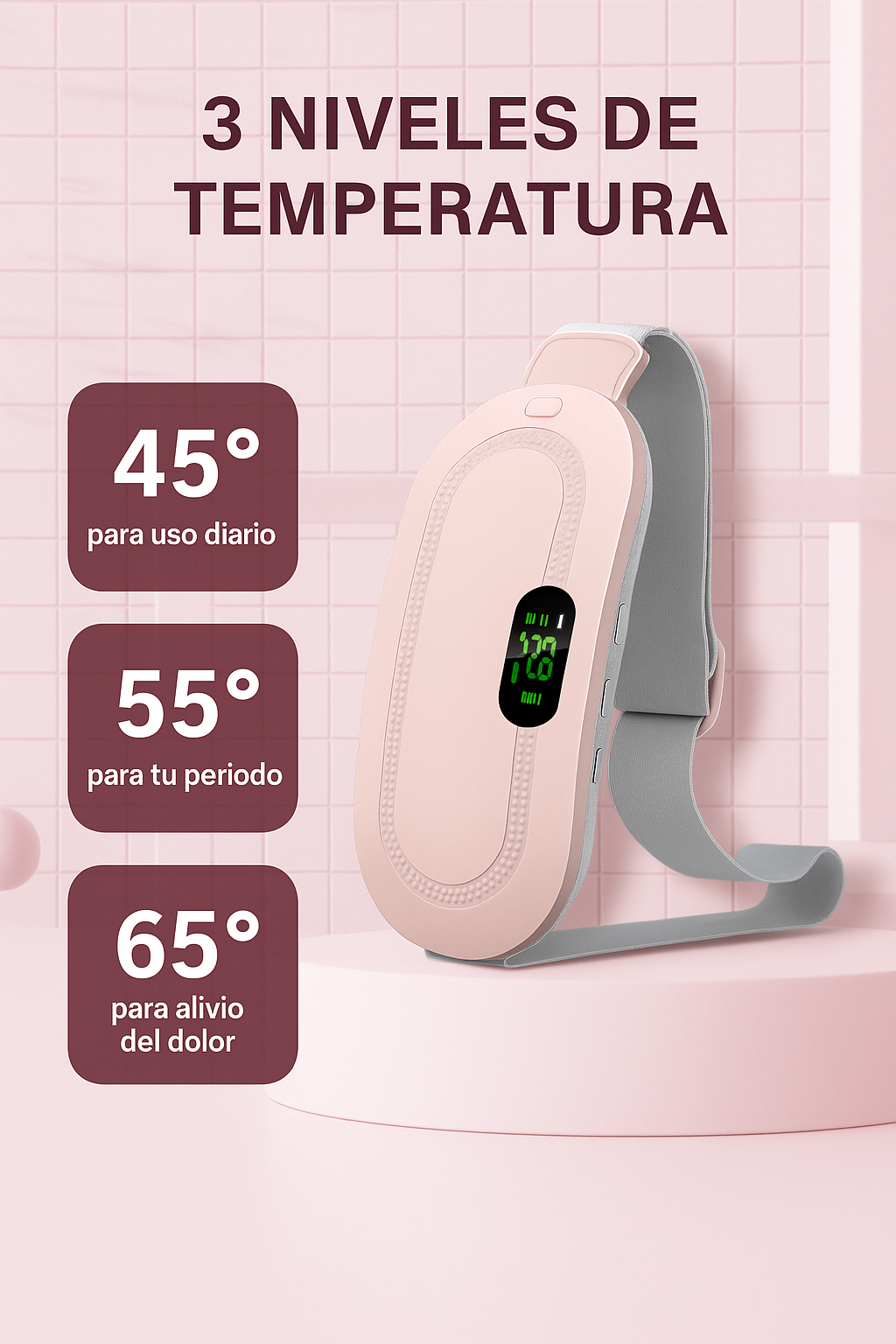 Almohadilla térmica portatil para los dolores menstruales